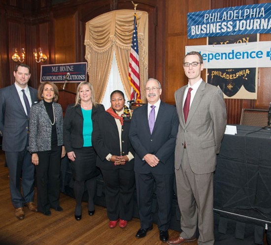 Maria Roberts at Philadelphia Business Journal awards ceremony