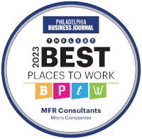MFR Consultants Philadelphia Business Journal Best Places to Work 2023 award