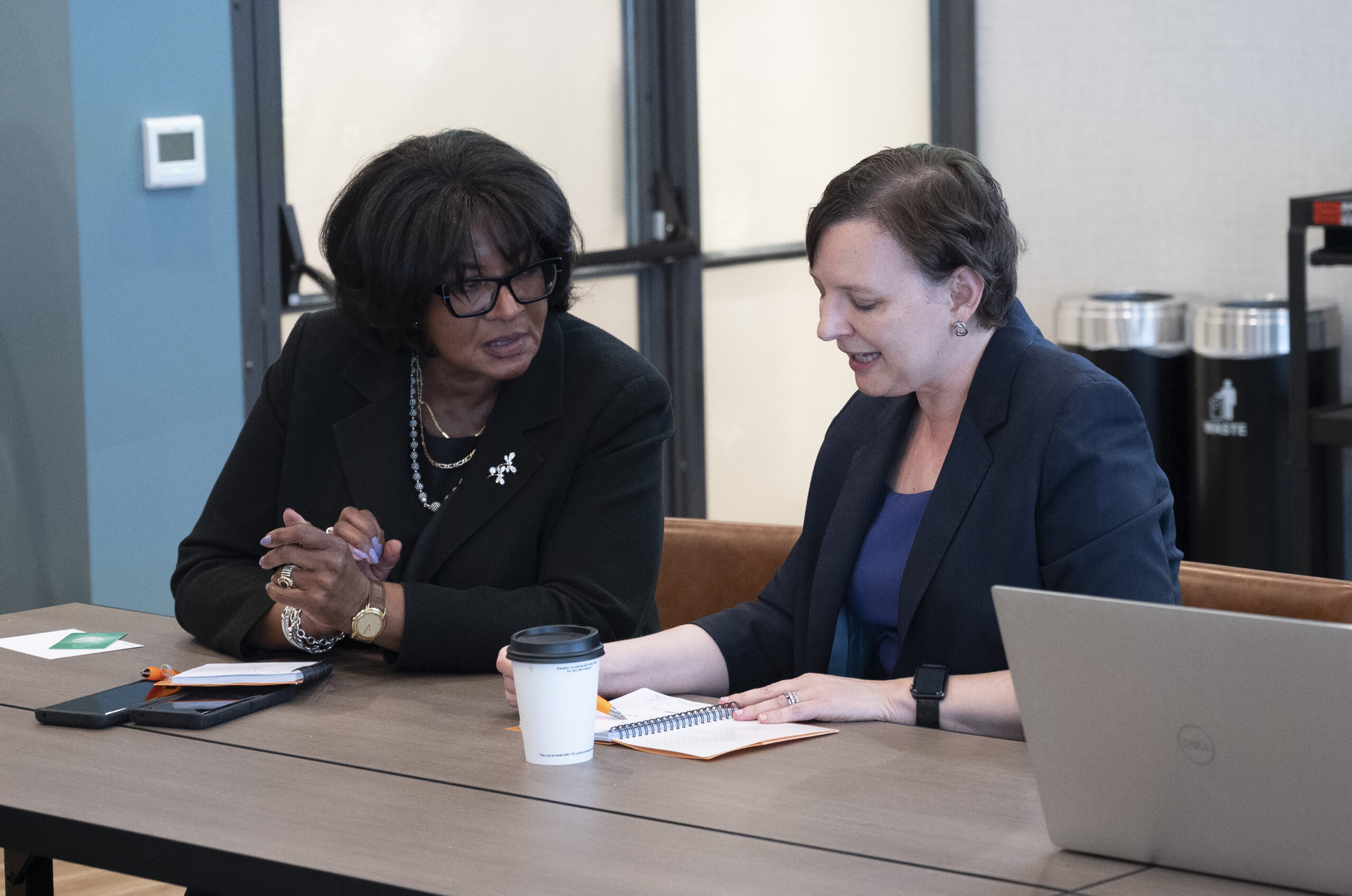 MFR Consultants team members collaborating during a business meeting